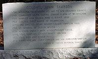 Colonel John Sampson Headstone